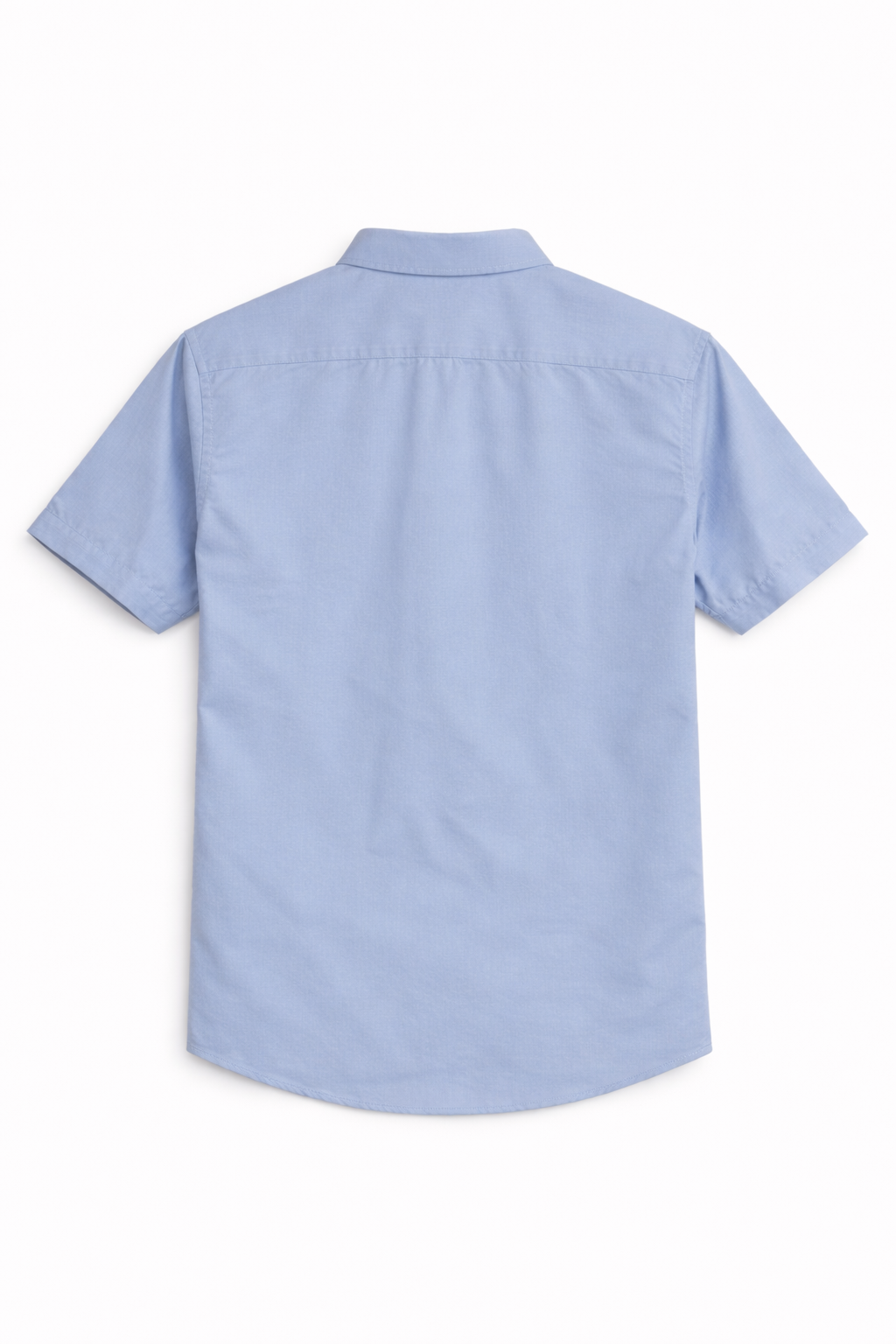 Men's Premium Embroidered Short Sleeve Shirt - Party Animal Design (Blue)