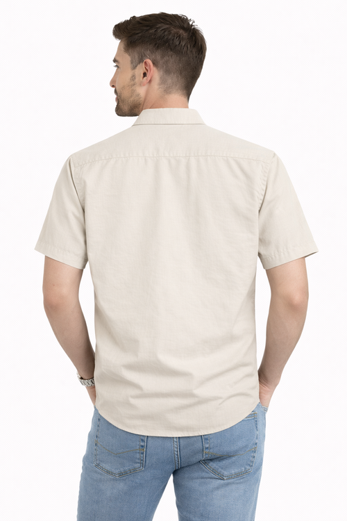 Men's Premium Embroidered Short Sleeve Shirt - Party Animal Design